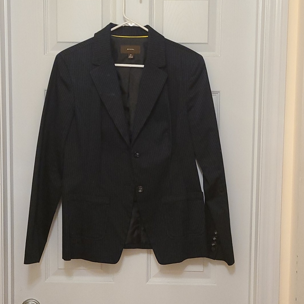 Pin striped suit jacket